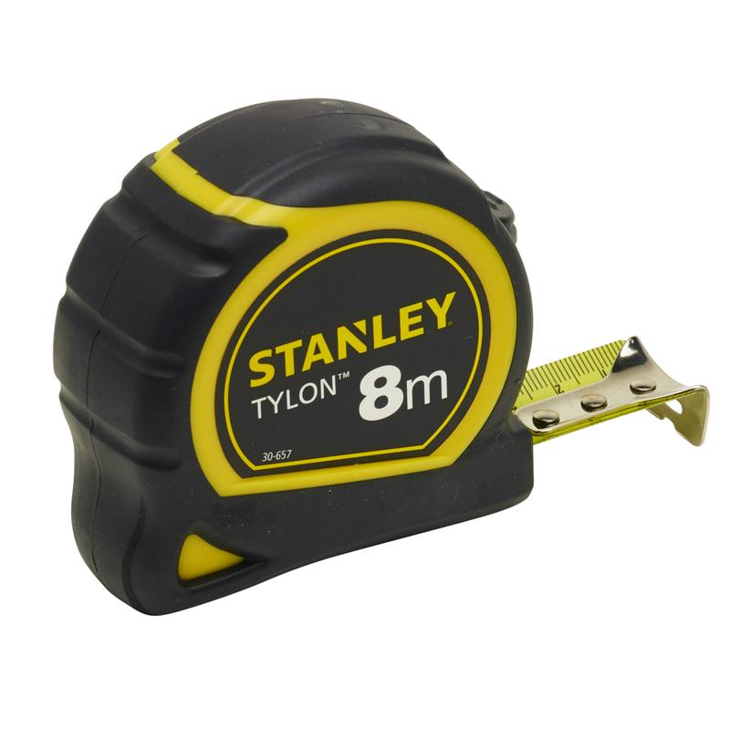 FLEXOMETRO STANLEY AMARILLO Y NEGRO 8m x 25mm (1 UD)
