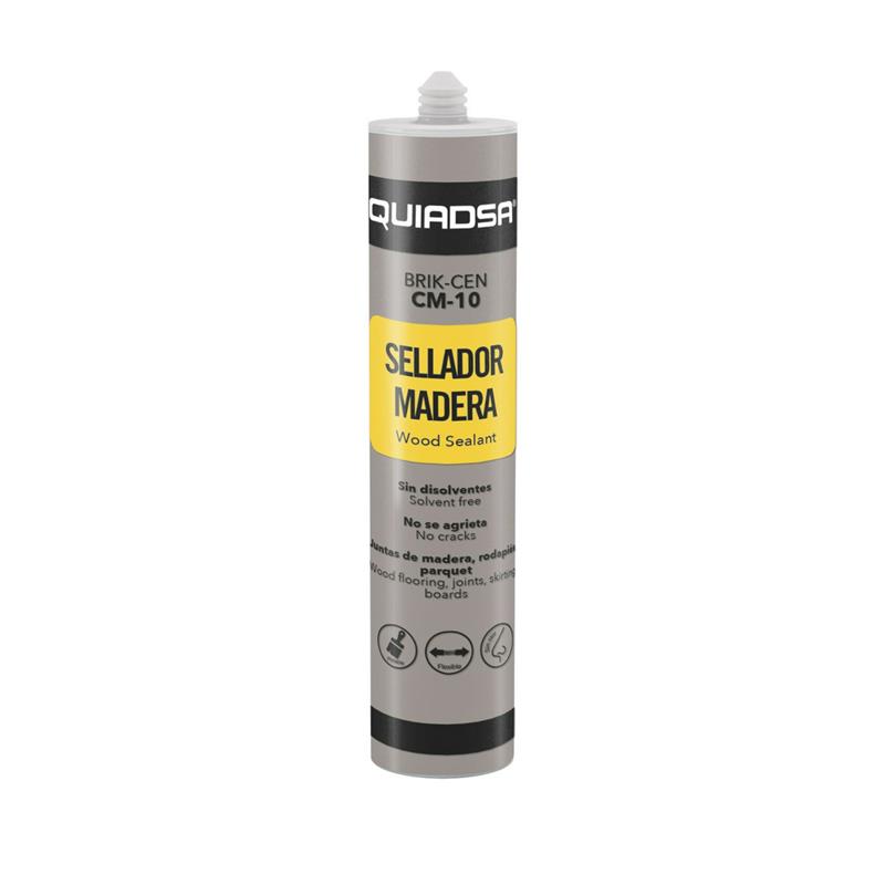 MASILLA CARTUCHO ACRILICA MADERA GRIS CLARO QUIADSA 300 ml (C-12) (1 UD)